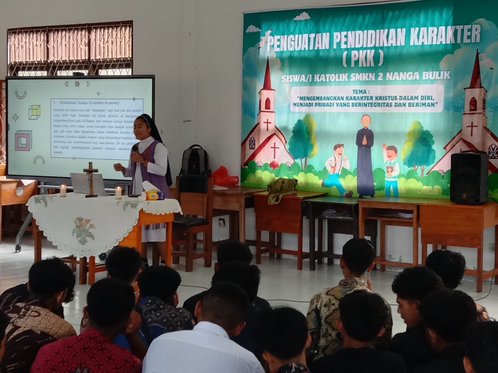 Kegiatan Penguatan Pendidikan Karakter (PPK) di SMKN 2 Nanga Bulik semester genap tahun 2026 (3)