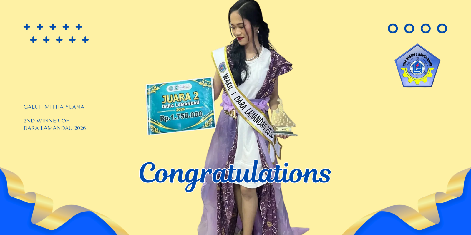 SELAMAT ANANDA GALUH! JUARA 2 DARA LAMANDAU 2026